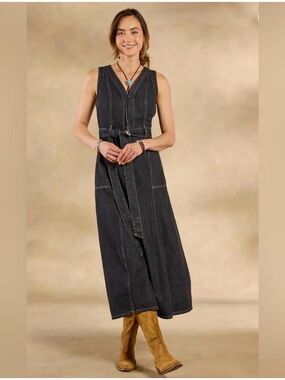 Sundance Denim Sleeveless Maxi Dress, size 6, NWT